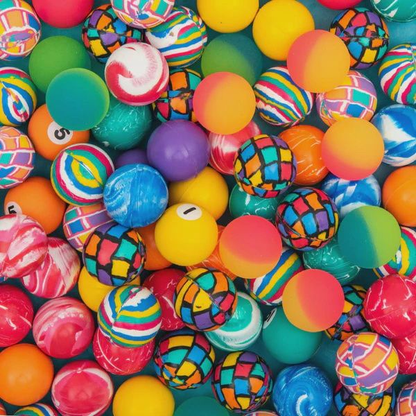 8pcs 32mm 1.25" Marble Bounce Ball Favors