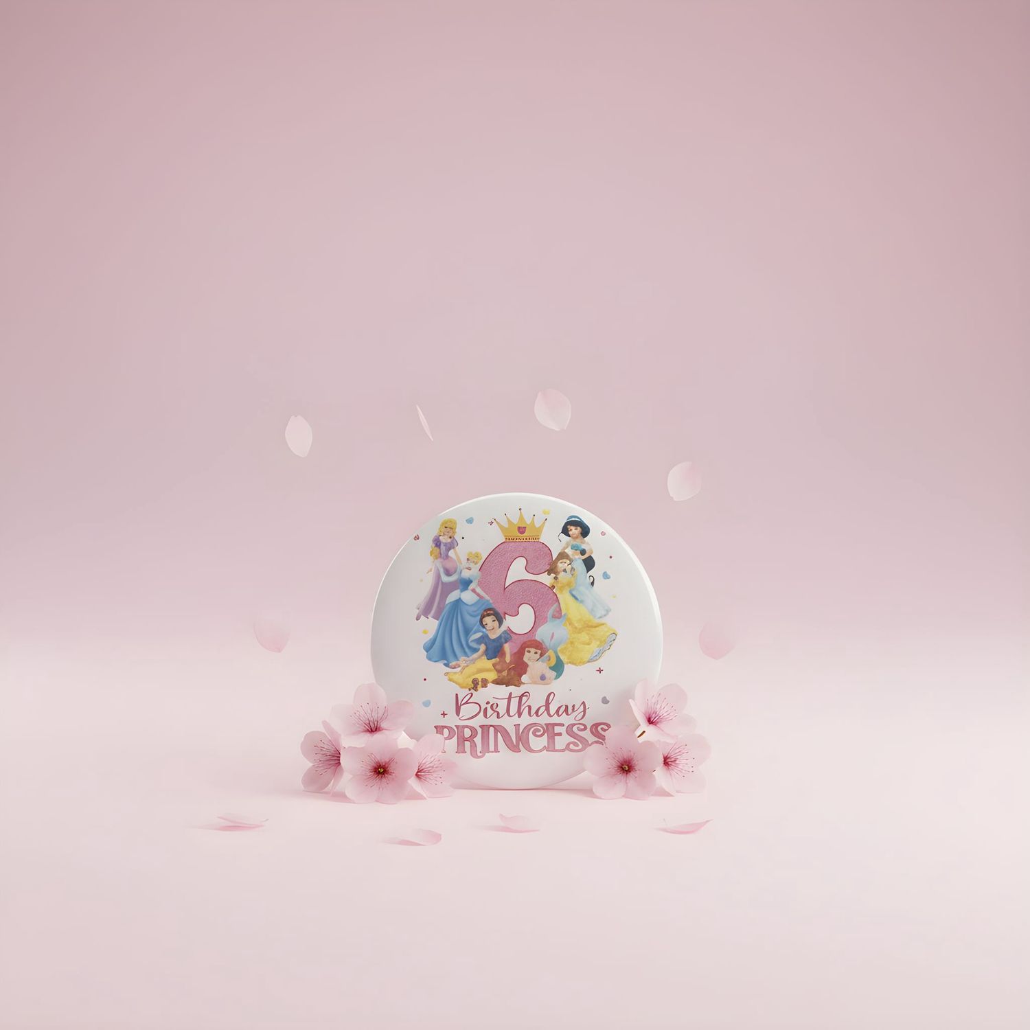 Age 6 Birthday Princess Badge