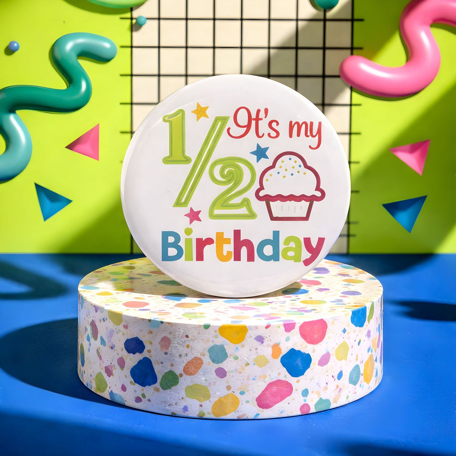 It's My 1/2 Birthday Badge