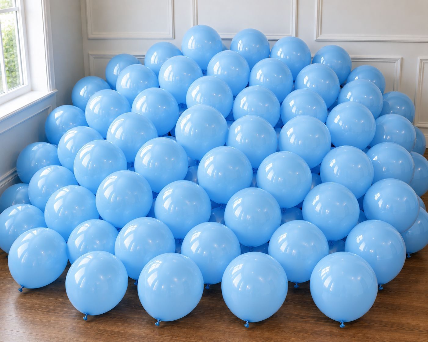 50pcs 12" Light Blue Balloons