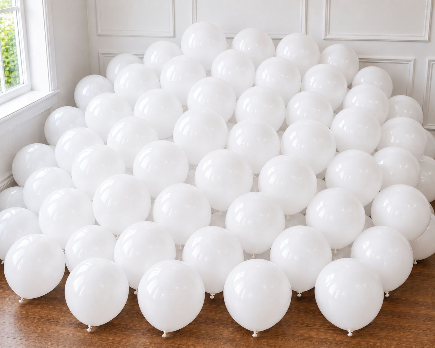 50pcs 12" White Balloons