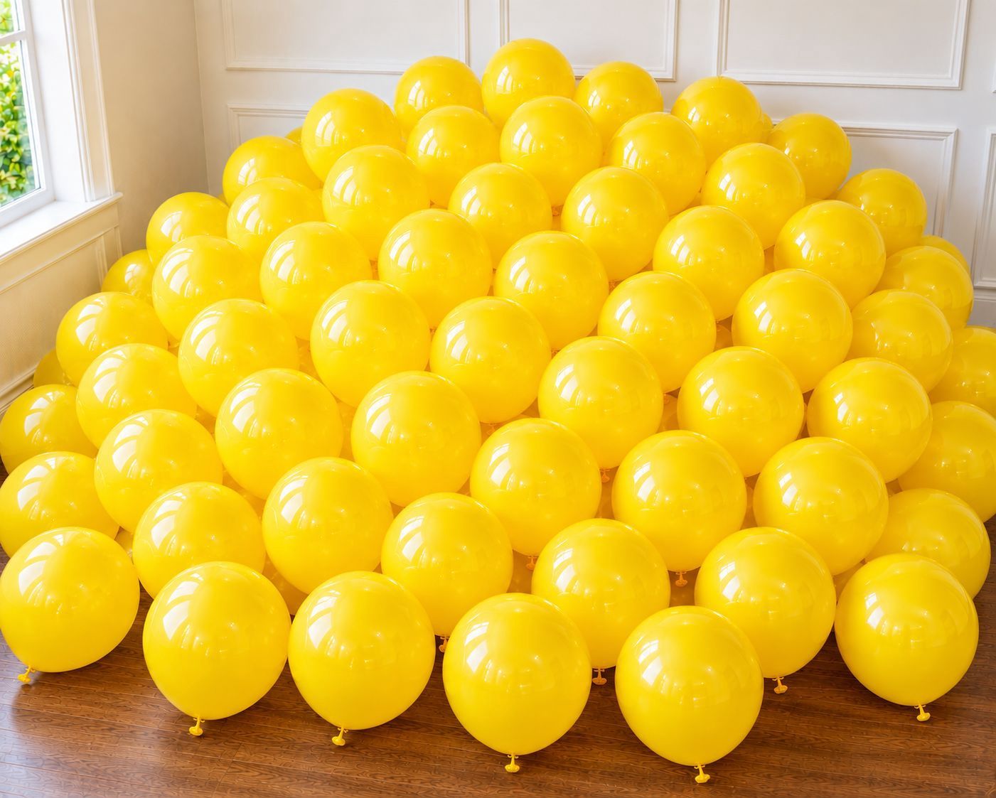 50pcs 12" Yellow Latex Balloons