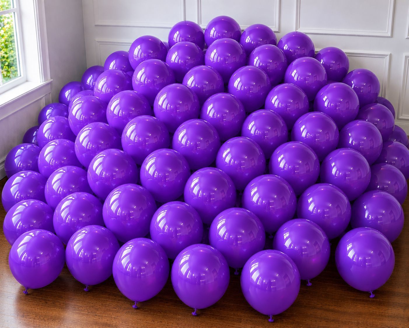 50pcs 12" Purple Latex Balloons