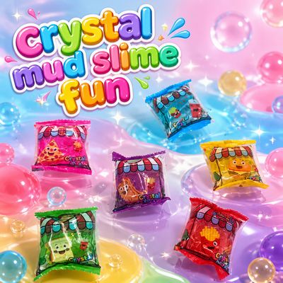 4pcs Food Theme Crystal Mud Slime