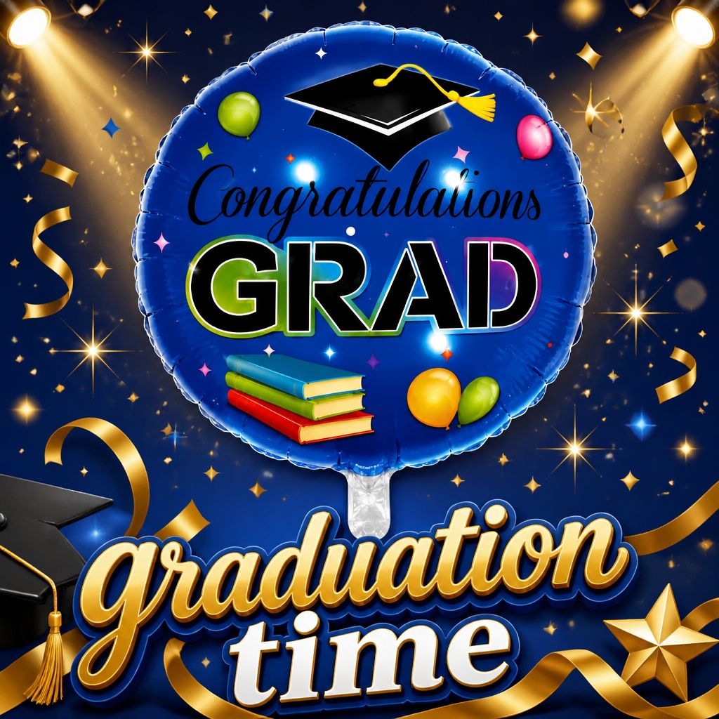 18" Congrats Grad Foil Balloon