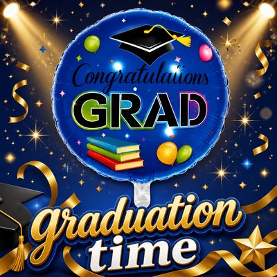 18" Congrats Grad Foil Balloon
