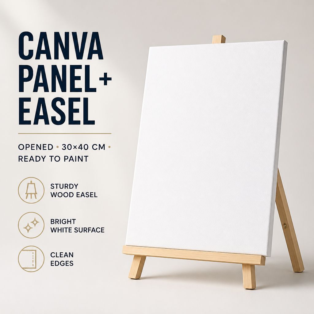 30x40cm Canva Panel with Easel