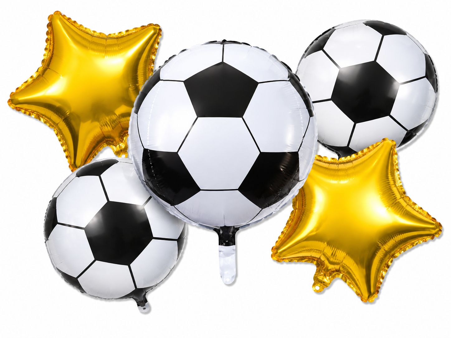 5pcs Football Theme Foil Balloons