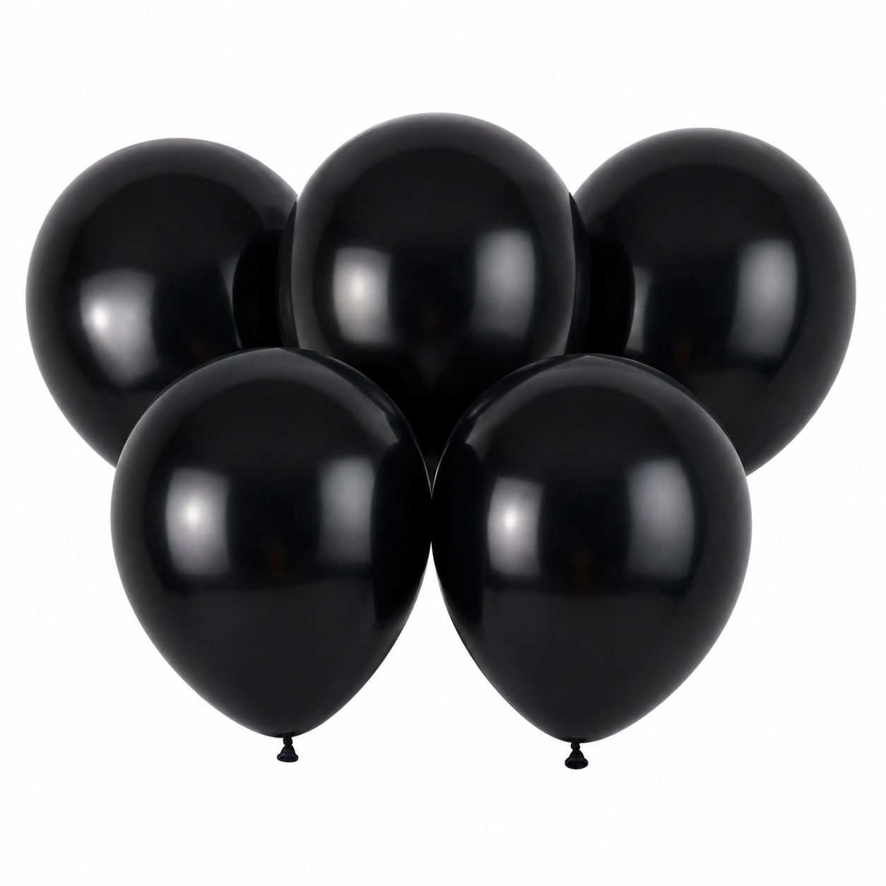 25pcs 10" Color Balloons (Colors Vary), Color: Black