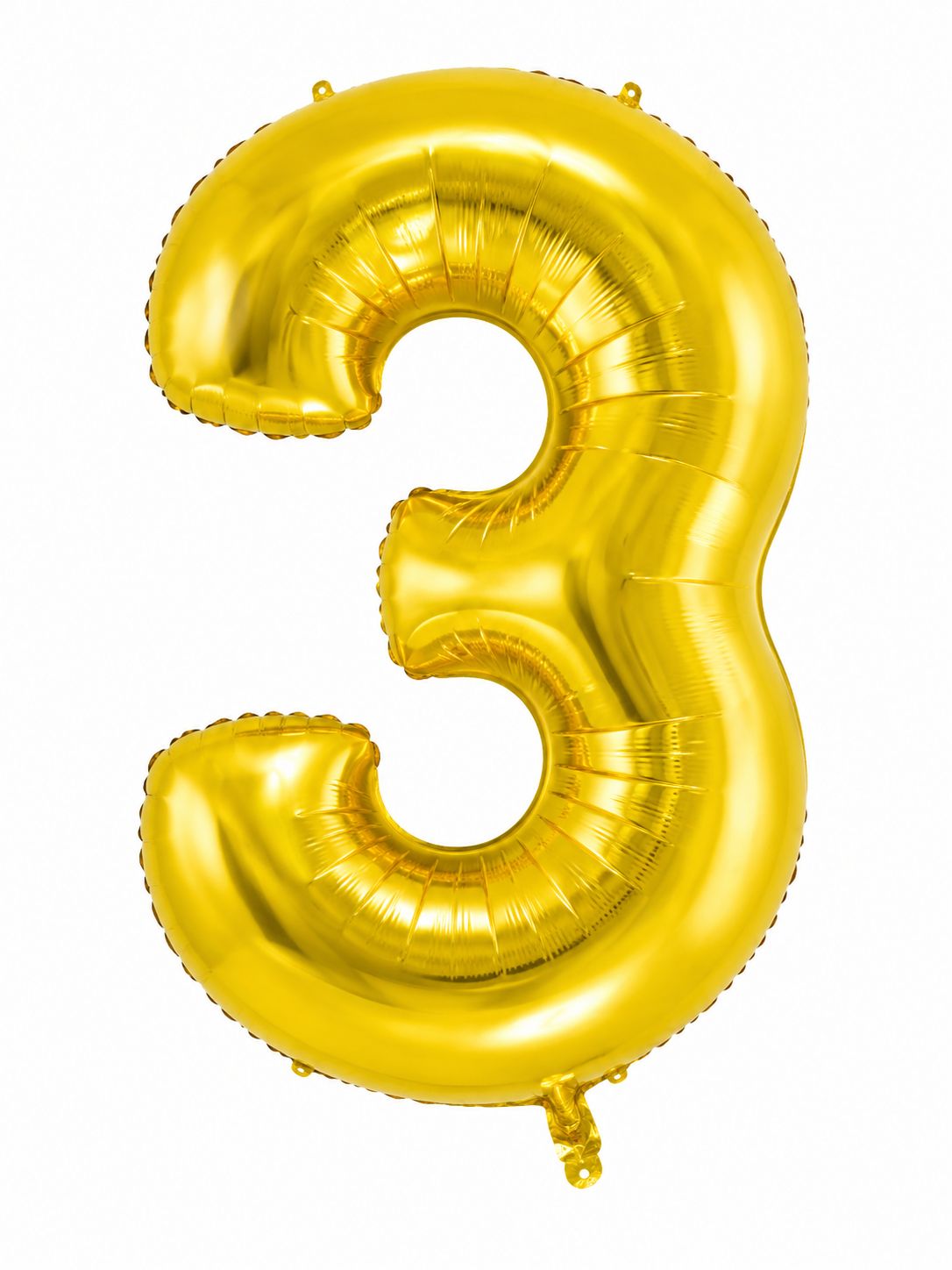 45" Number 3 Balloon (Gold) Foil Balloon