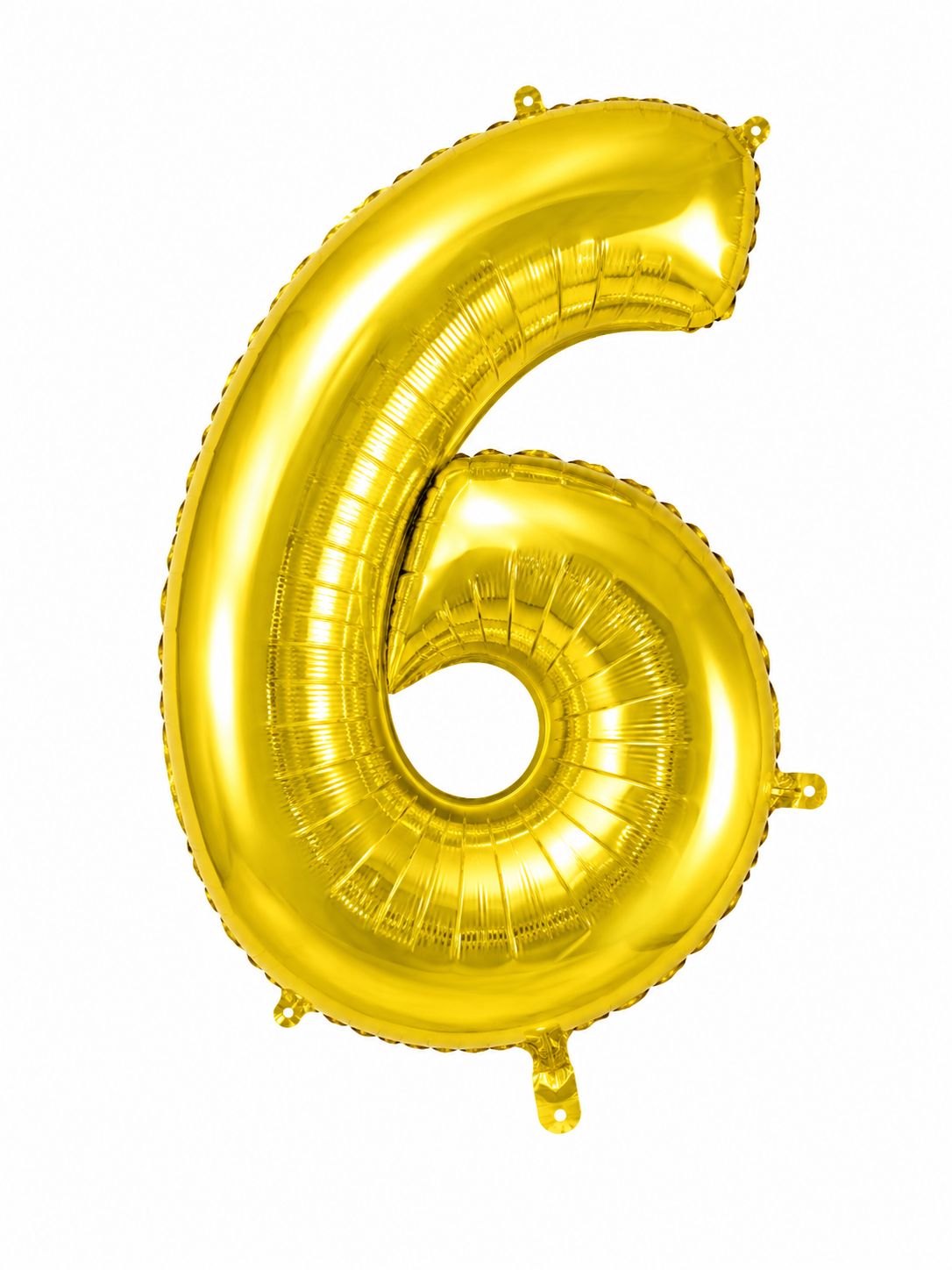 45" Number 6 Balloon (Gold) Foil Balloon