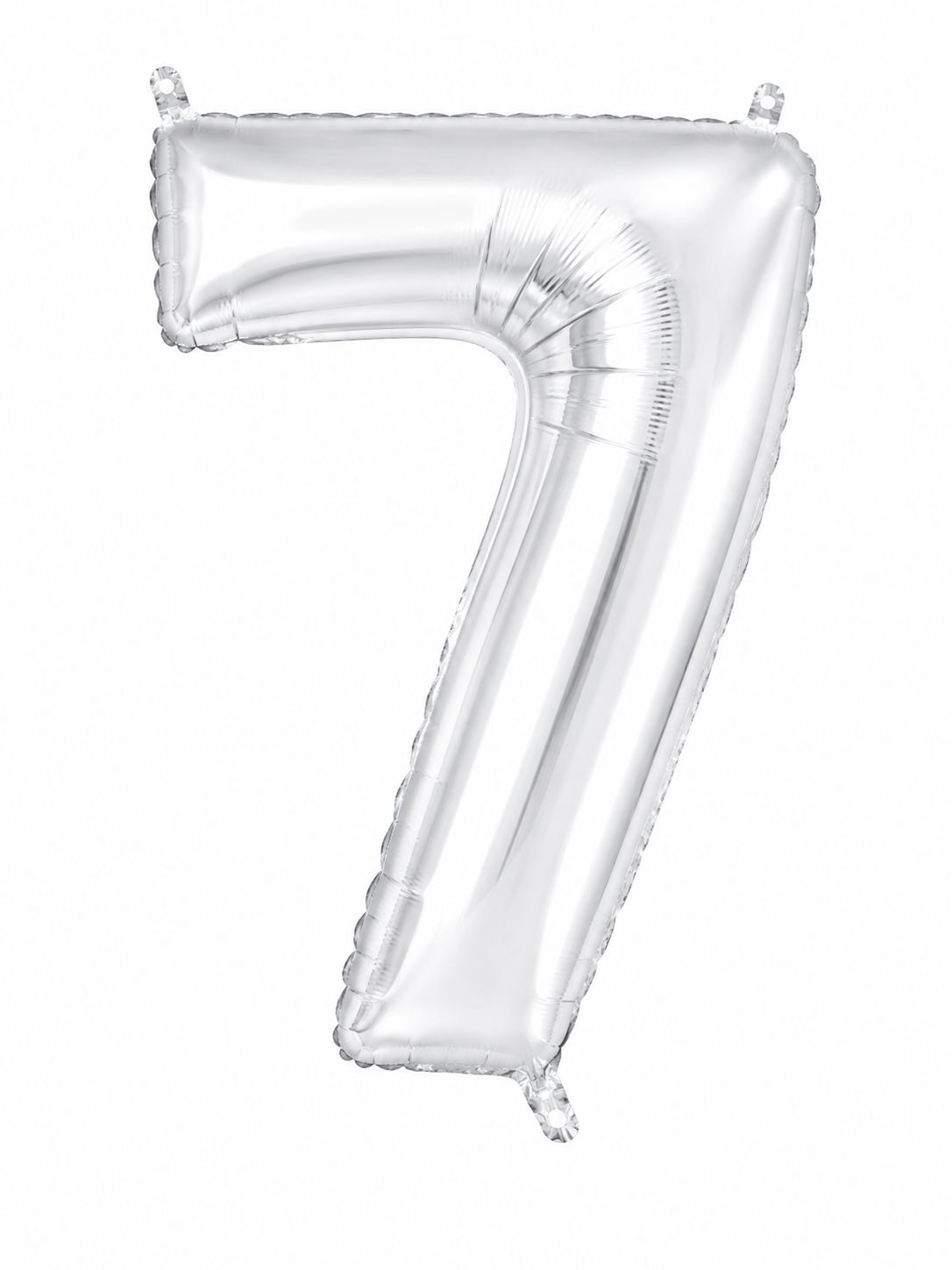 45" Number 7 Balloon (Silver) Foil Balloon