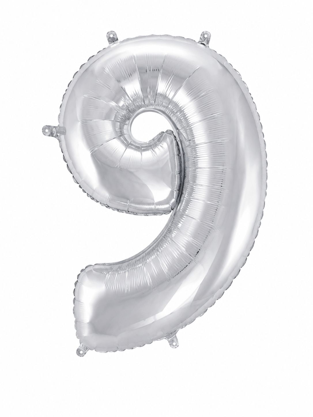 45" Number 9 Balloon (Silver) Foil Balloon