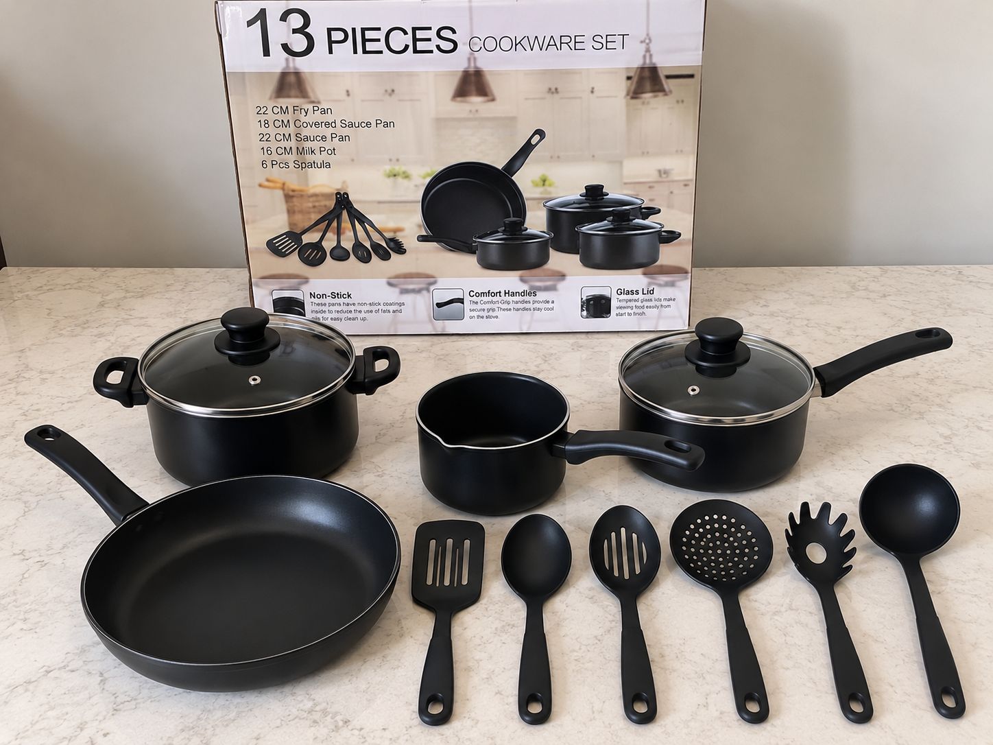 13 Pieces Cookware Set