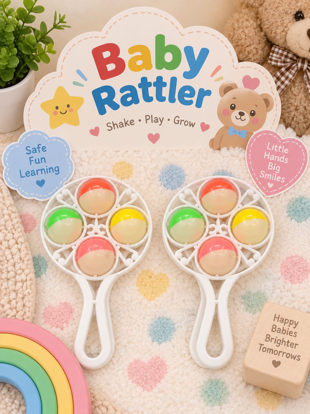 2pc Baby Rattlers