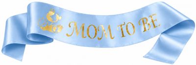 Mom To Be Gold Print Sash