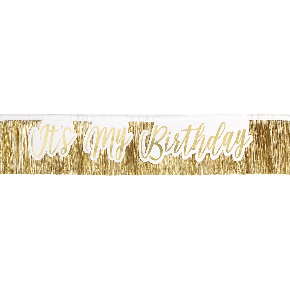 Fringe "It's My Birthday" Sash