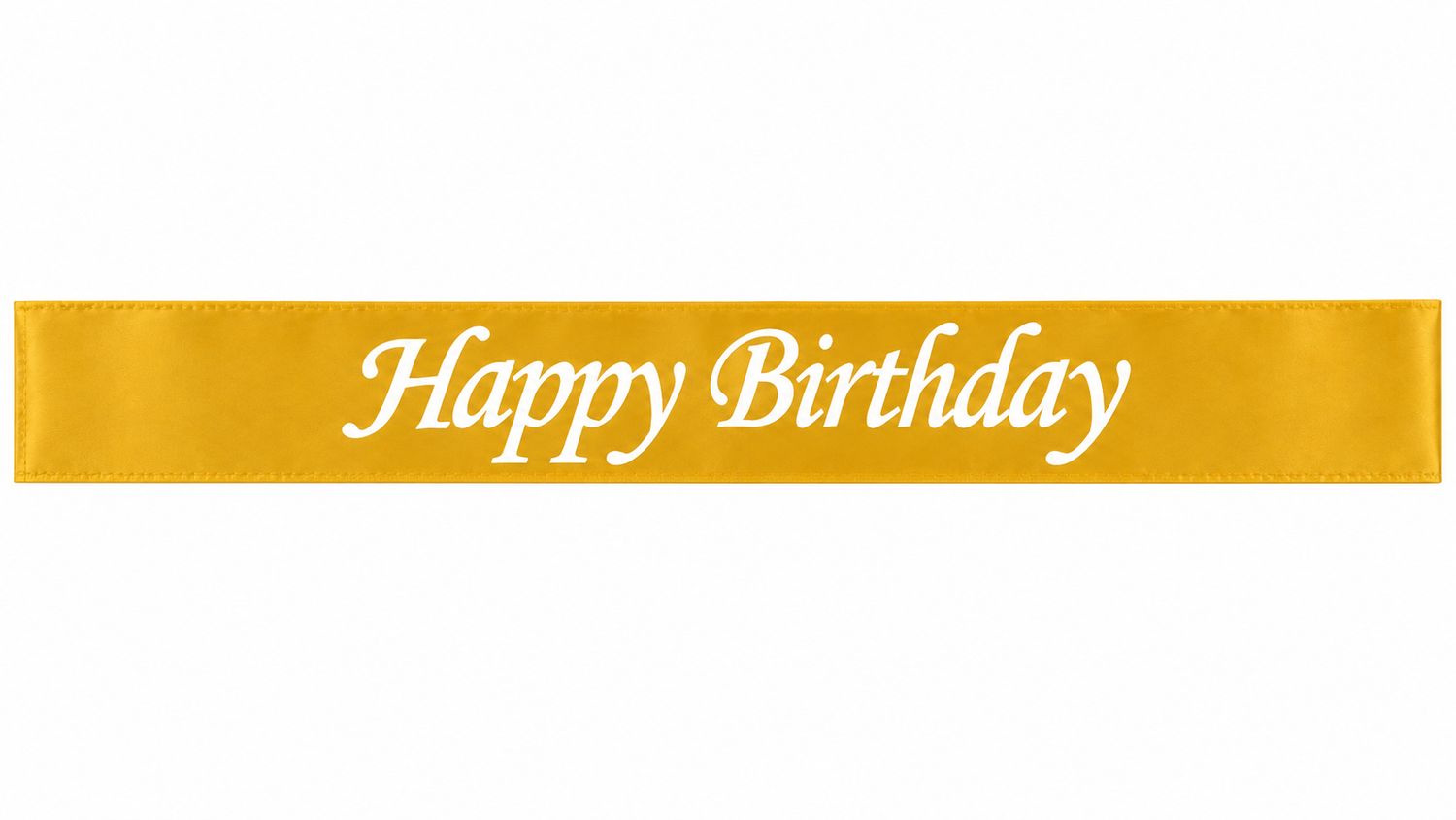 31" Happy Birthday Sash, Color: Gold