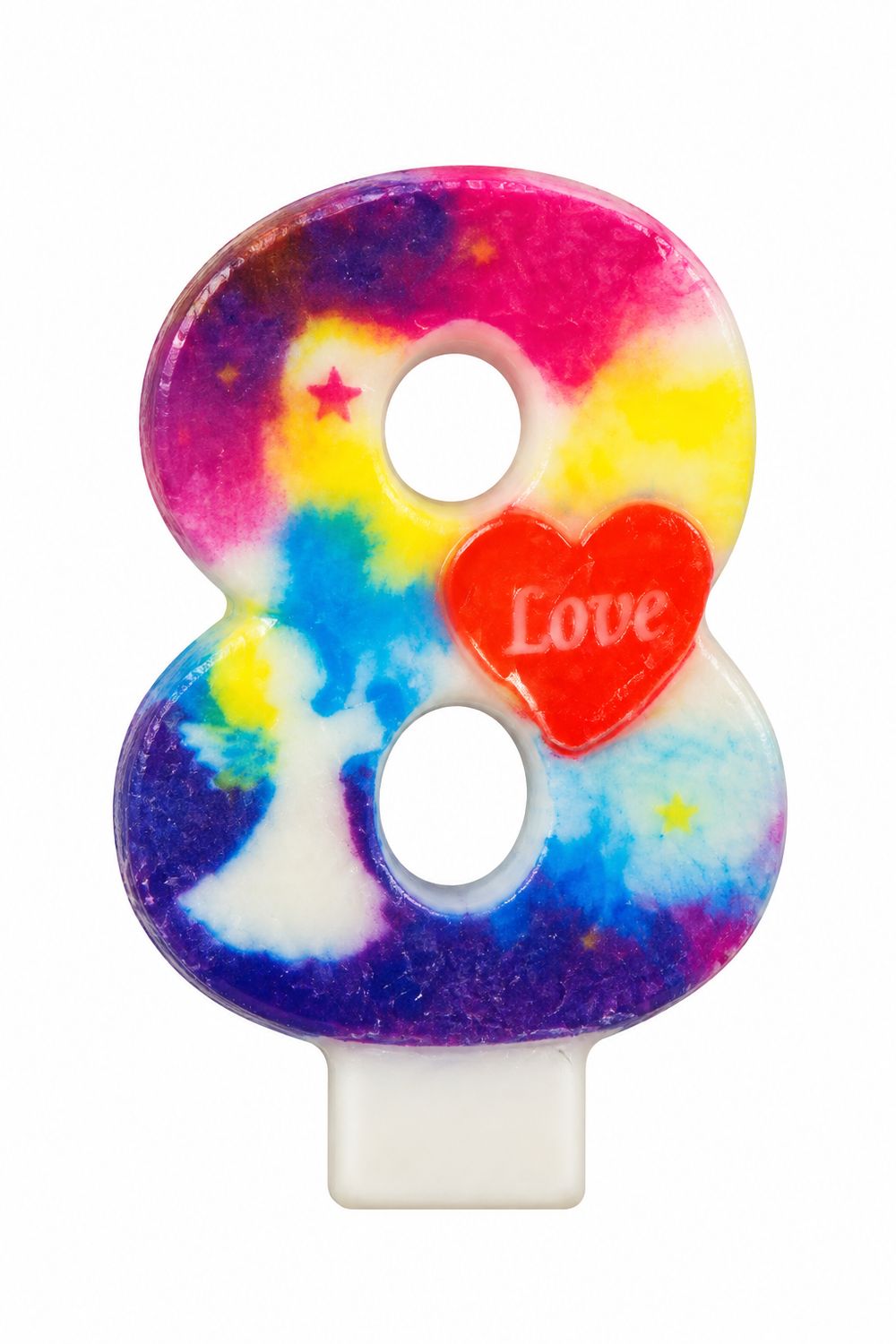Number 8 Love Number Candle