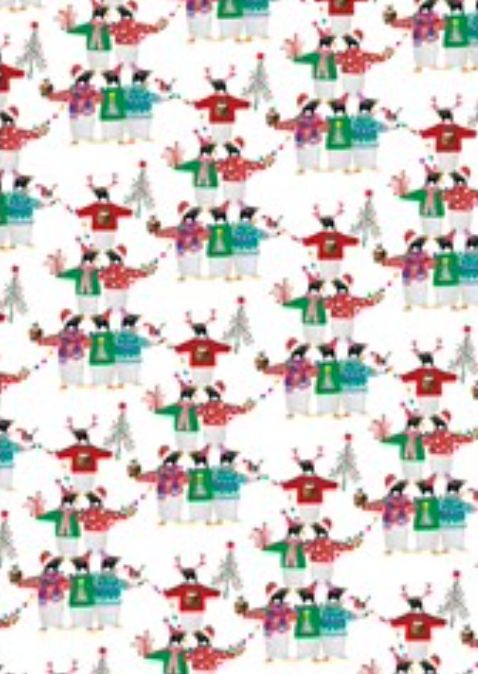 Gift Wrap: Christmas, Festive Penguins