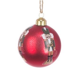 GLASS Nutcracker Bauble