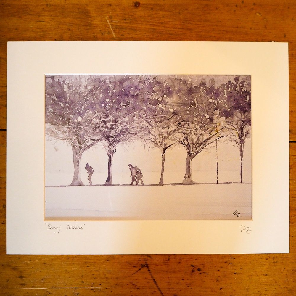 Snowy Meadows Print