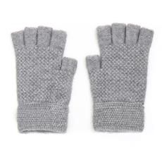 Ladies Grey Fingerless Gloves