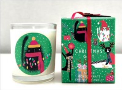 Candle, A Christmas Gift, Spiced Pomegranate