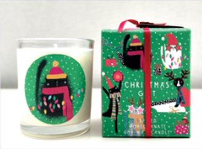 Candle, A Christmas Gift, Spiced Pomegranate