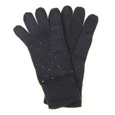 Viscose Blend Gloves With Studded Embellishment