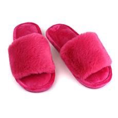 Faux Fur Mule Slippers Size