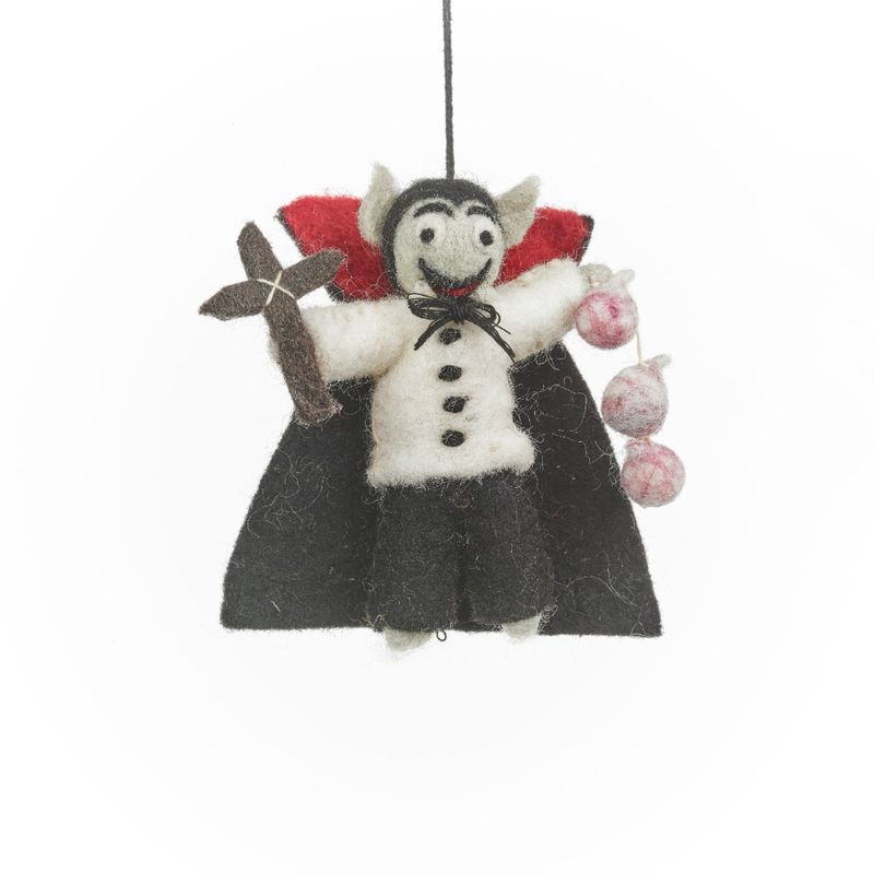 Handmade Felt Dracula the Vampire Hanging Decoration
