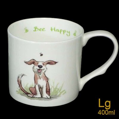 Bee Happy Large China Mug