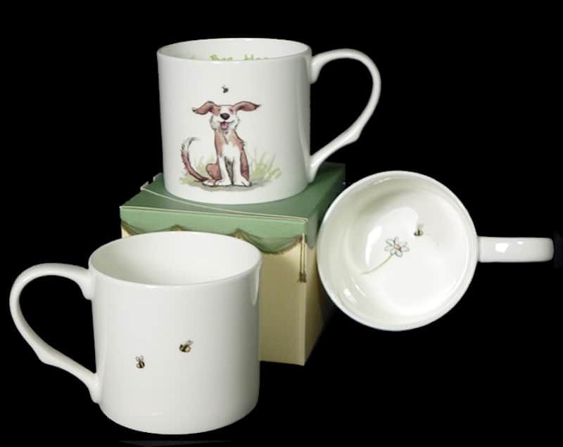 Bee Happy Large China Mug