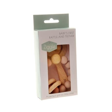 Wooden Teether and Rattle
