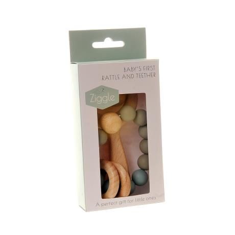 Wooden Teether and Rattle