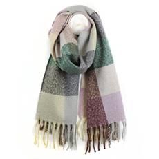 Blanket Scarf, Style: Muted Sage/beige Mix Check