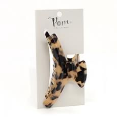 Hair Claw Clip, Colour: Caramel/black