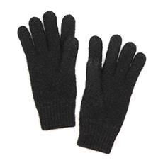 Men&#39;s Rib Knitted Gloves, Colour: Black