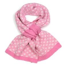 Retro Pull Through Scarf, Colour: Rose Pink, Size: Short