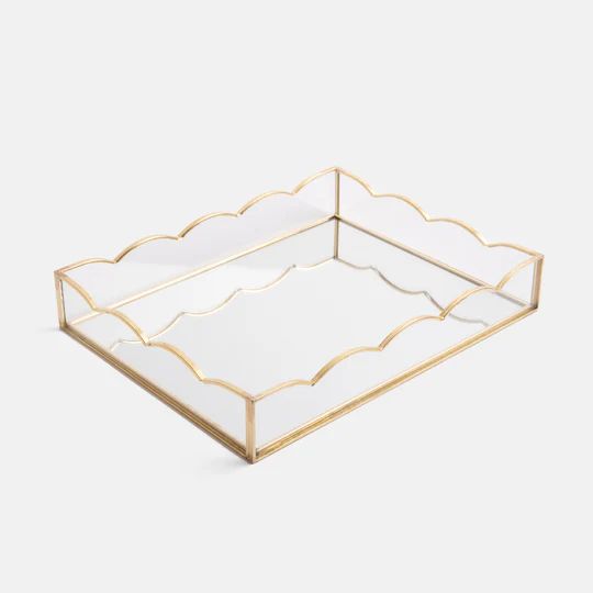 Gold Glass Storage, type: Scallop Tray