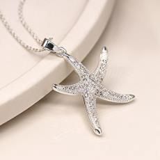 Silver Plated Starfish Necklace