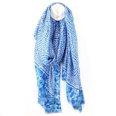 Scarf with Foil Overlay, Colour: Sky Blue