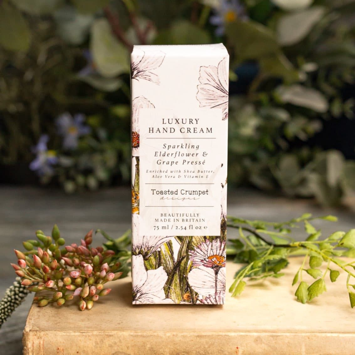 Luxury Hand Cream, scent: Elderflower and Grape Presse