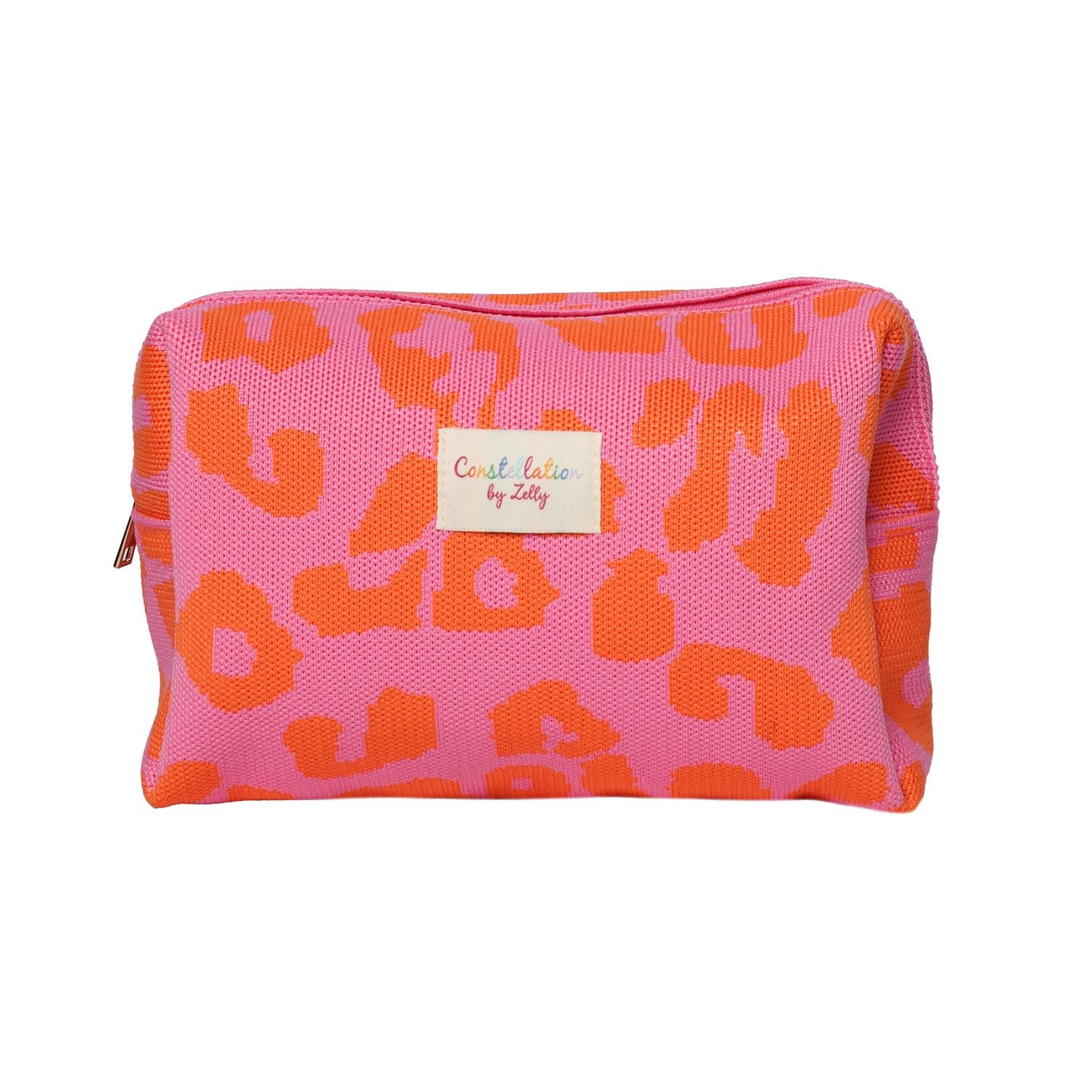 Constellation Woven Wash Bag, type: Pink/Orange Animal