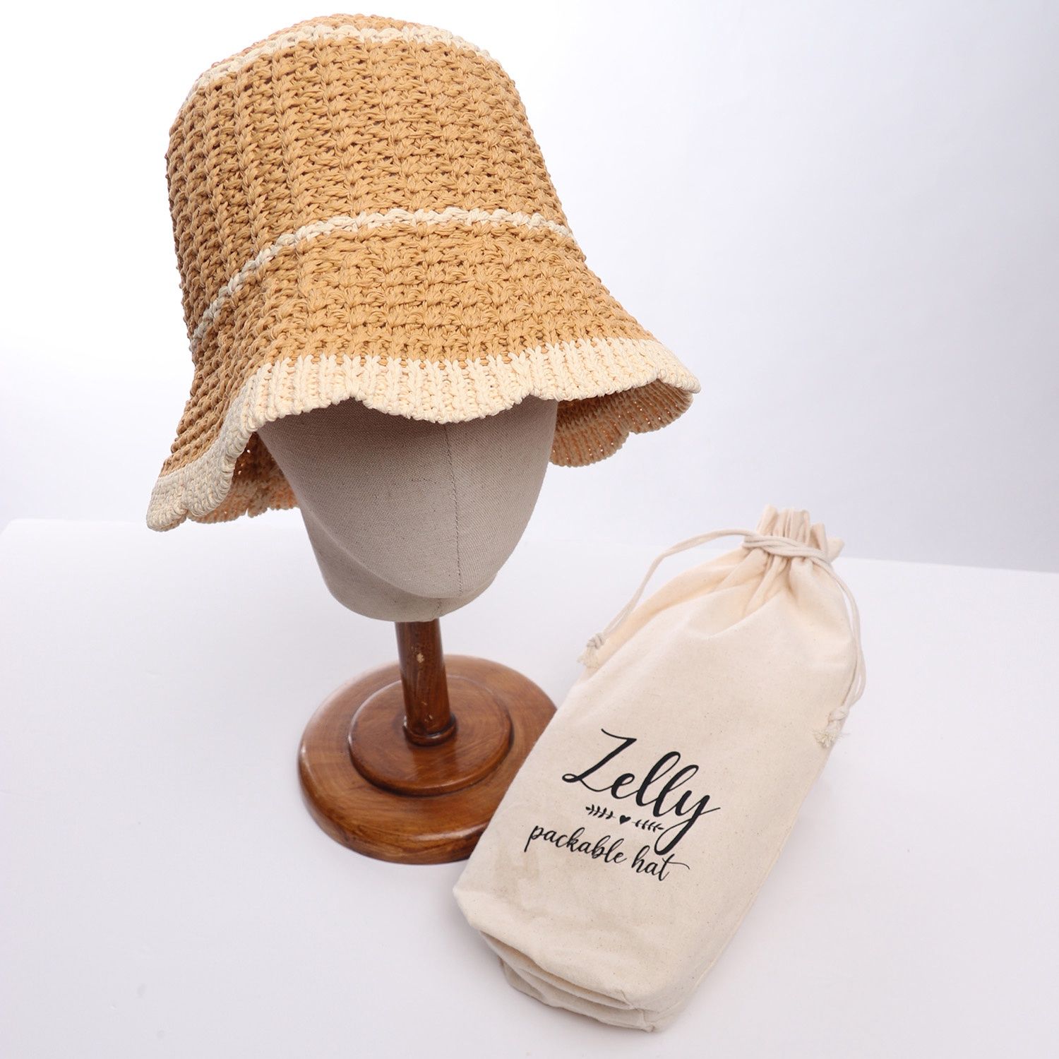 Packable Hat, type: Cream