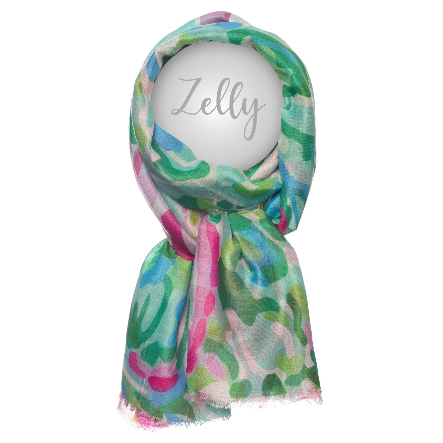 Abstract Scarf, type: Green