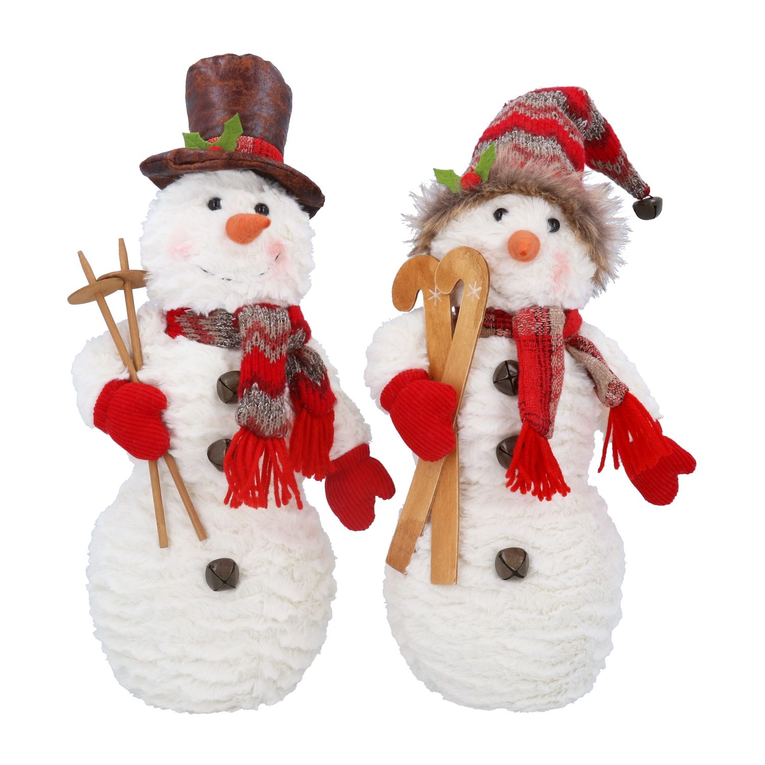 Plush Snowman Ornament Assortment