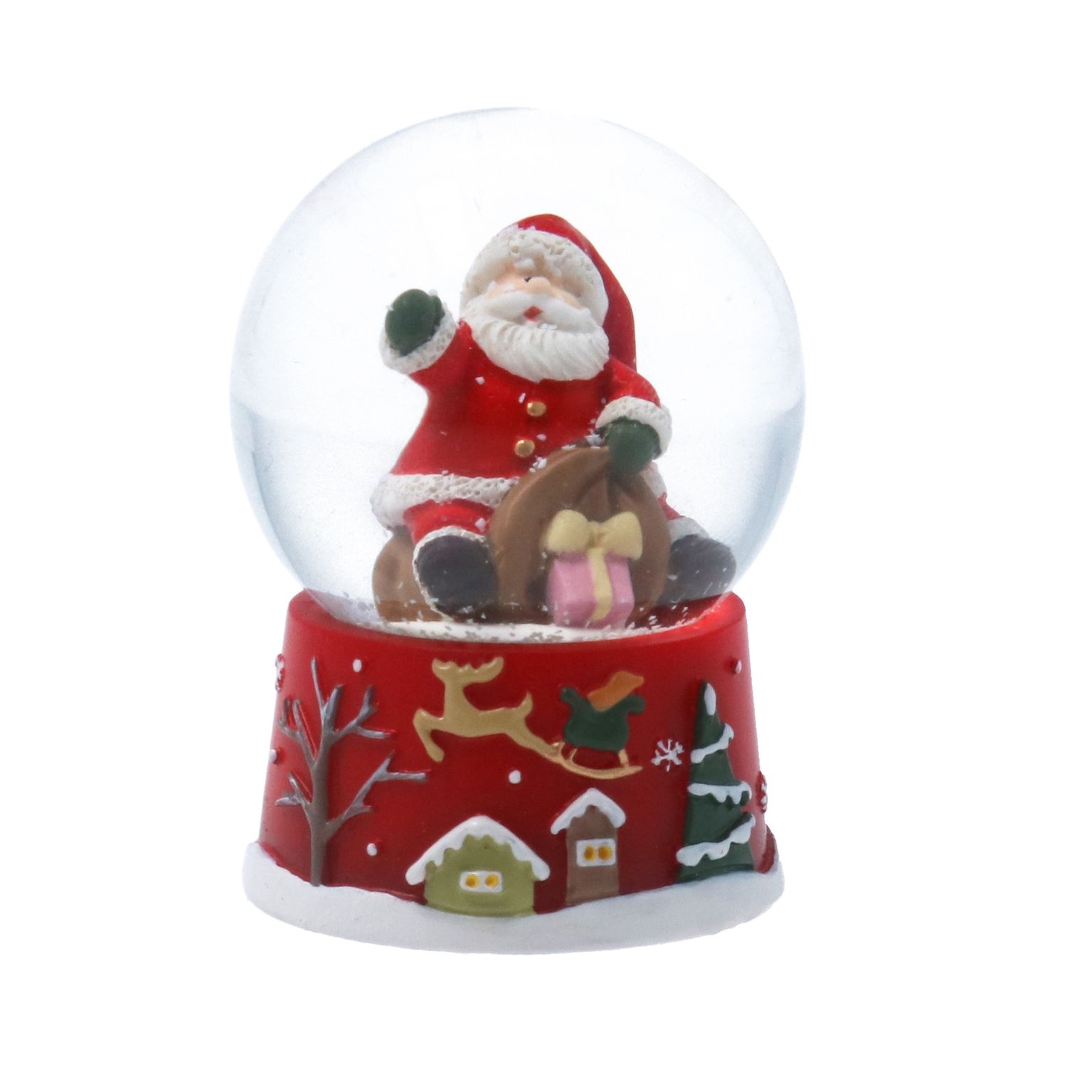 Santa with Sack Snow Dome