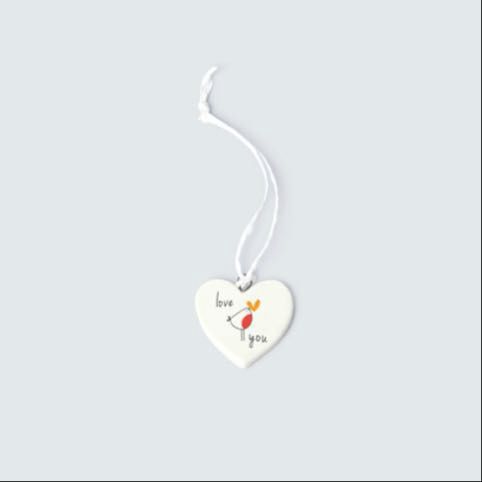 Mini Christmas Hanging Decorations, type: Love You Heart